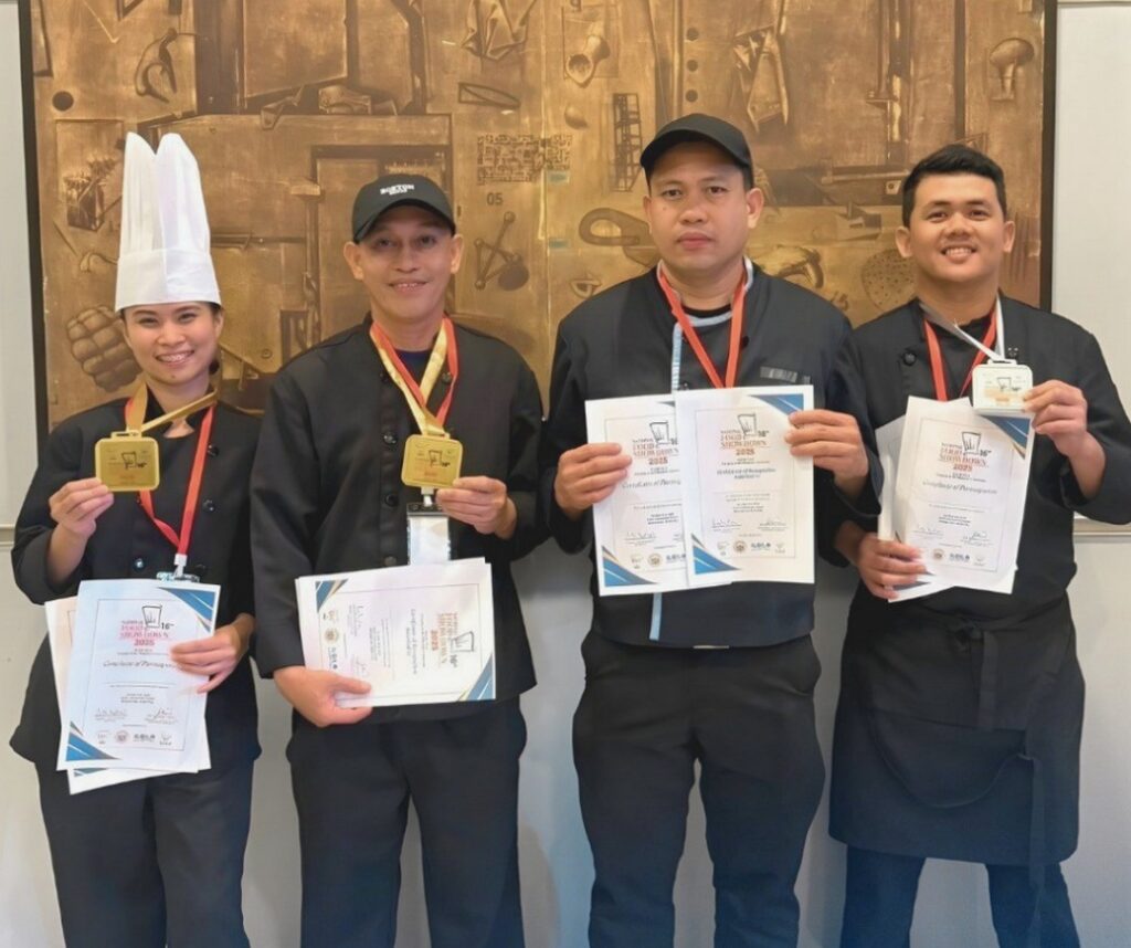 Park Inn by Radisson Iloilo’s F&B Kitchen Team with their awards during the 16th National Food Showdown