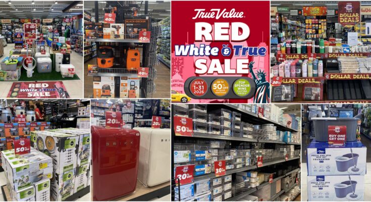 True Value Red, White, True Sale