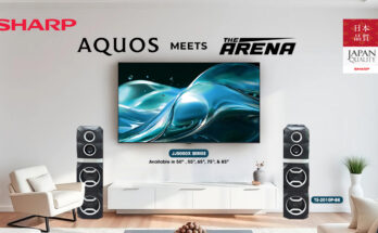 AQUOS-4K-TV-and-The-Arena-Speaker-FI